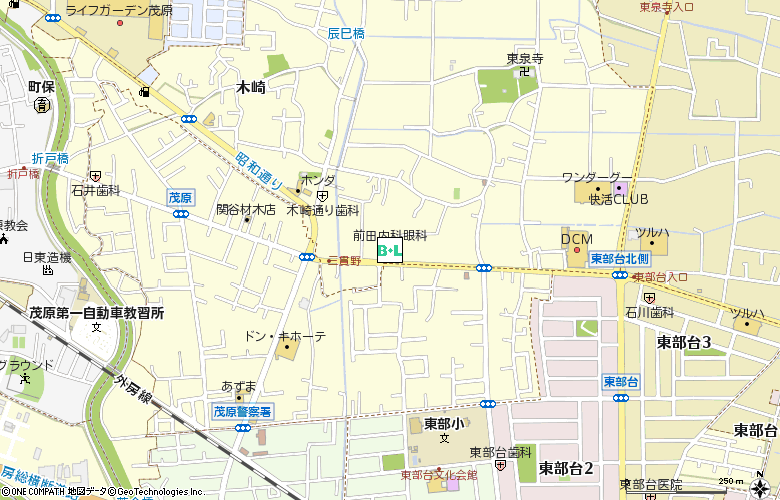 前田アイカンパニー有限会社付近の地図